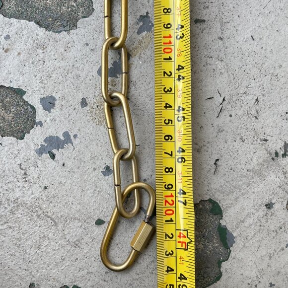 Arhaus Polished Oxidized Antique Brass Pendant Lighting Hardware and Chain - Picture 10 of 10